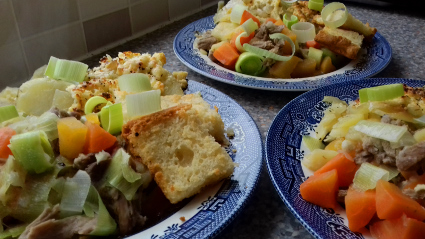 Cawl & Welsh Potato Cake recipe