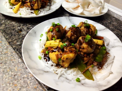 Chinese style Turkey Balls recipe, eat well on universal credit