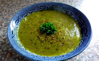 Spring Soup recipe - eat well on universal credit