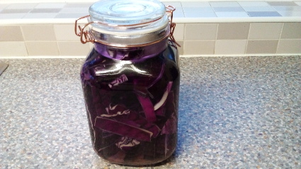 Lacto Fermented Red Cabbage