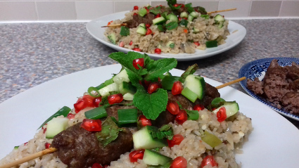 Pomegranate and Rice salad