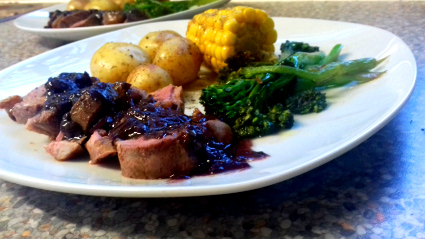 Duck with Red Wine and Shallot Sauce
