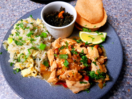 Thai Cashew Chicken Stir-fry recipe, eat well on universal credit